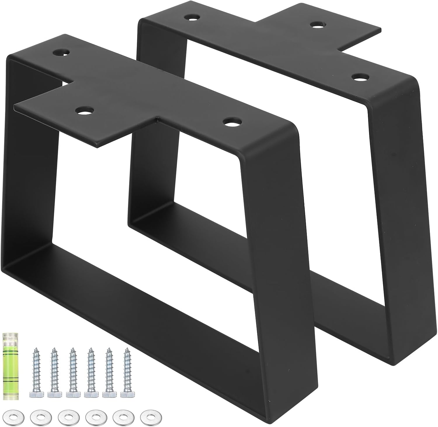 Suport mobilier, masa, banca, picioare set de 2, 21x15cm, negru
