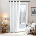Draperie Emema, termal, dublu strat, blackout, 132x260cm, alb