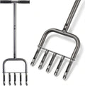 Aerator gazon 5 tije, aerare pamant, 93cm