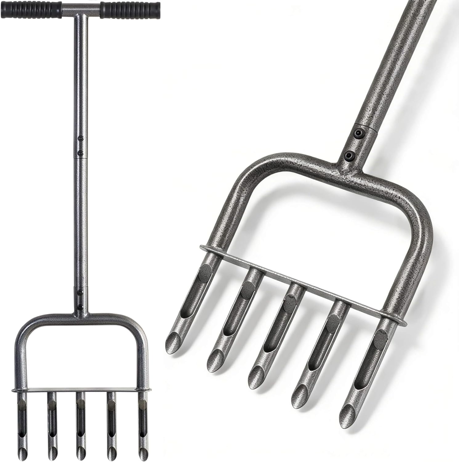 Aerator gazon 5 tije, aerare pamant, 93cm