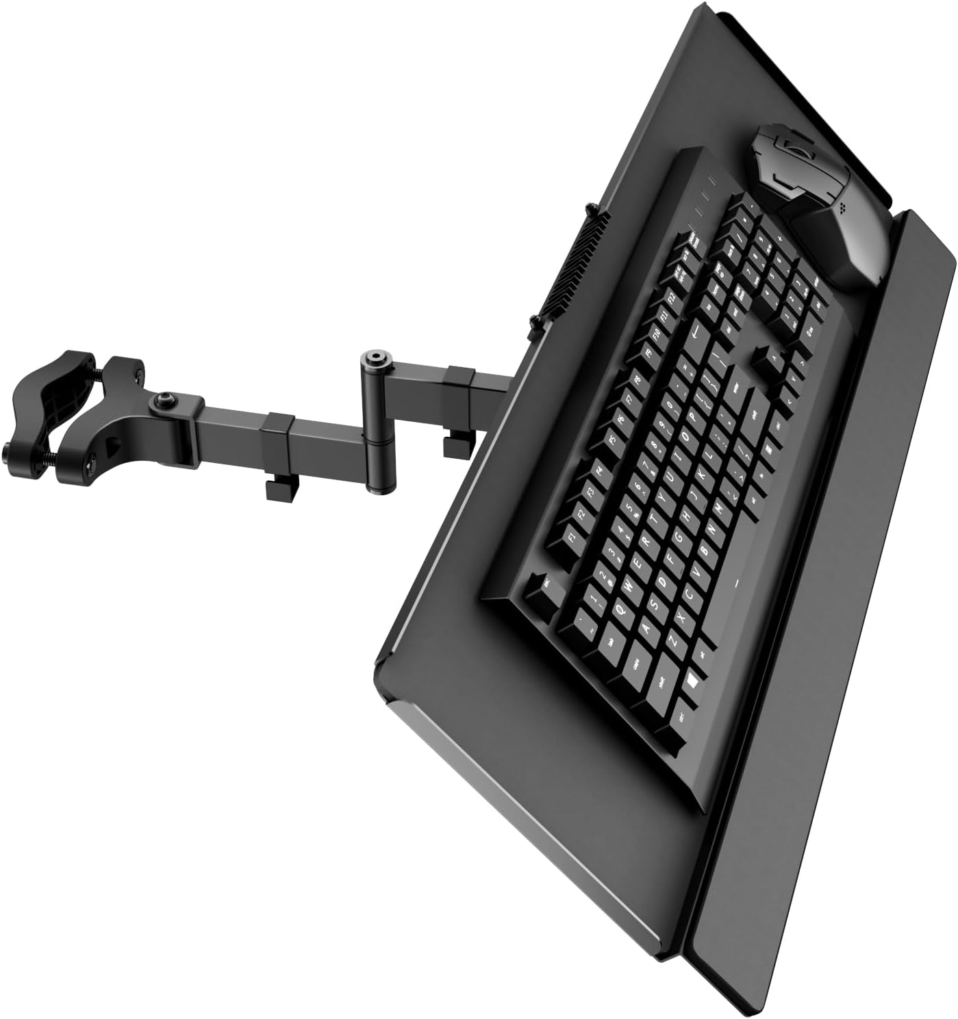 Suport tastatura cu brat reglabil, 65 x 19 cm, negru
