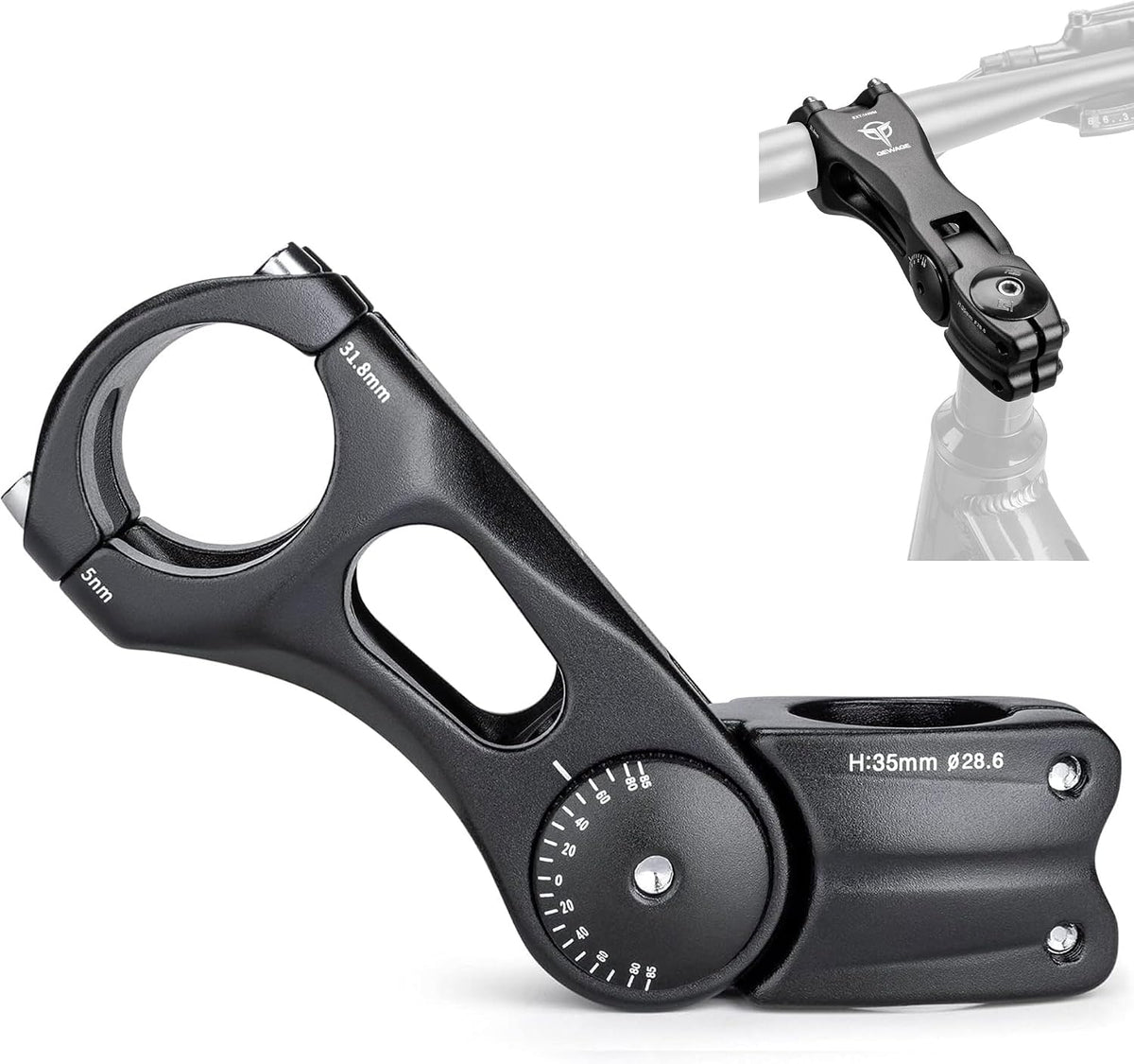 Suport ghidon bicicleta, 31.8mm, 110cm