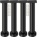 Set de 4 picioare mobilier, 25-42cm., negru(