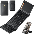 Set tastatura pliabila wireless touchpad QWERTZ si suport telefon cu geanta pentru transport