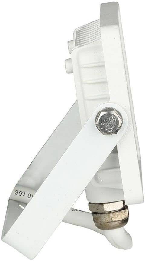 Proiector de exterior impermeabil V-TAC RRO LED Carcasă albă IP65, 10W, 8000lm