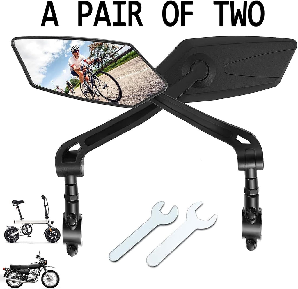 Oglinzi bicicleta, scuter, reglabile 360°, 15cm, set de 2