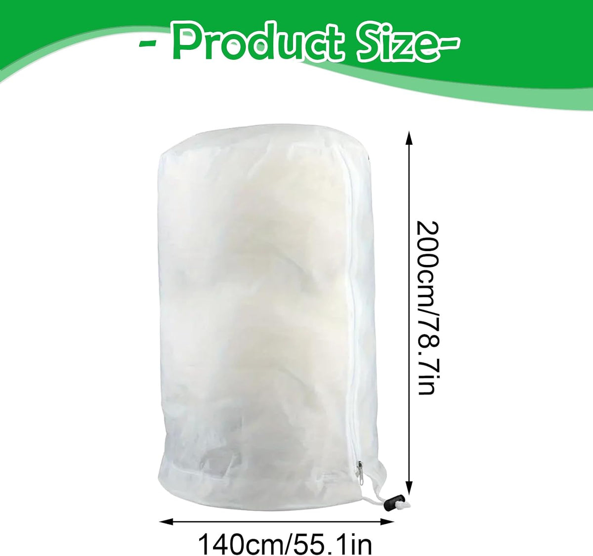 Husa anti inghet, Kingsea, protectie plante, alb, 140 x 200cm
