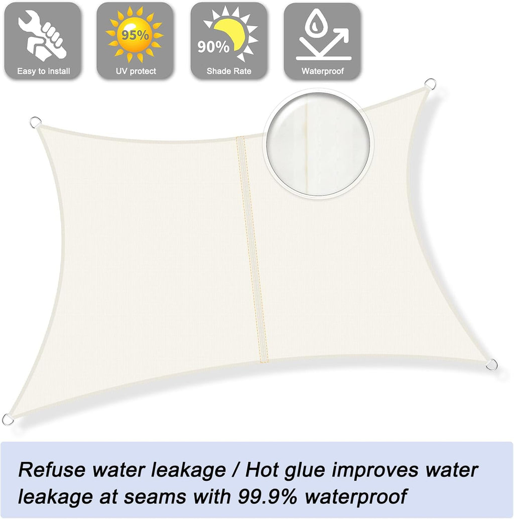 Copertina, protectie solara Sunnylax, impermeabil 3x5 m, crem