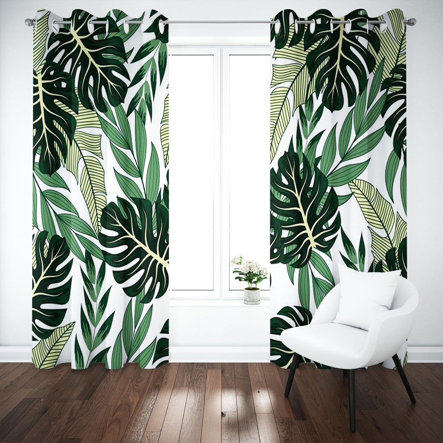 Draperii blackout, Karpix, tropical, set de 2