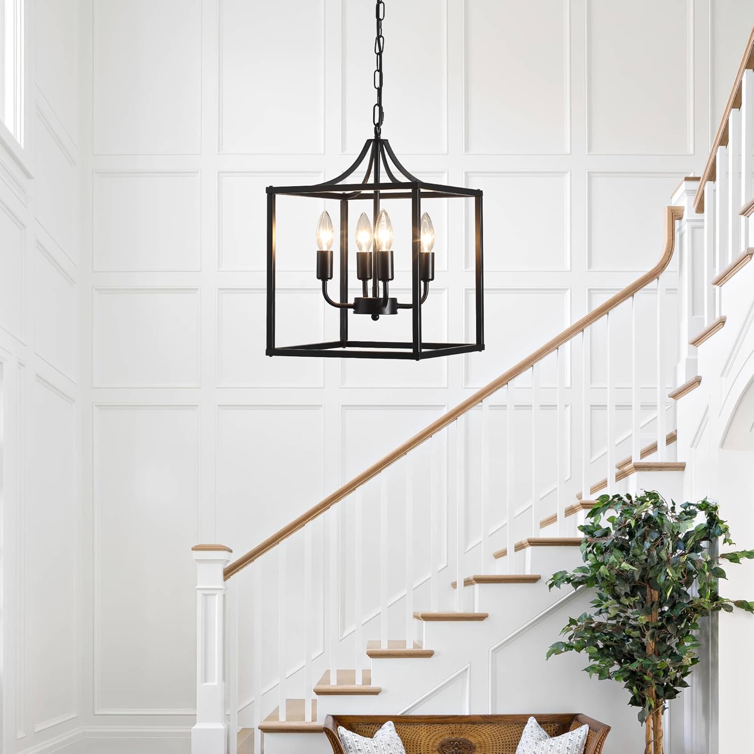 Candelabru Qcyuui model industrial 4 brate