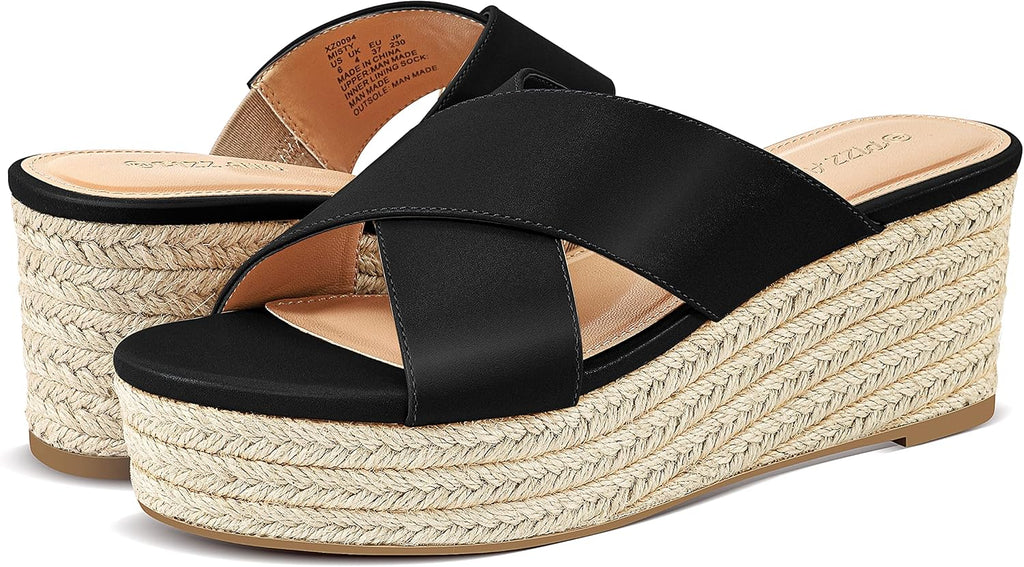 Sandale cu platforma si bretele, PIZZ ANNU, saboti eleganti, 42