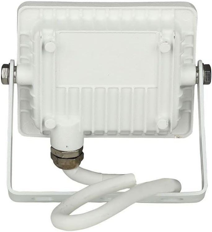 Proiector de exterior impermeabil V-TAC RRO LED Carcasă albă IP65, 10W, 8000lm