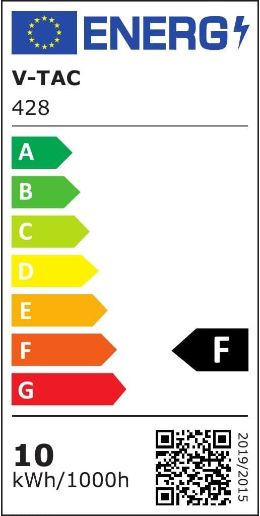 Proiector de exterior impermeabil V-TAC RRO LED Carcasă albă IP65, 10W, 8000lm