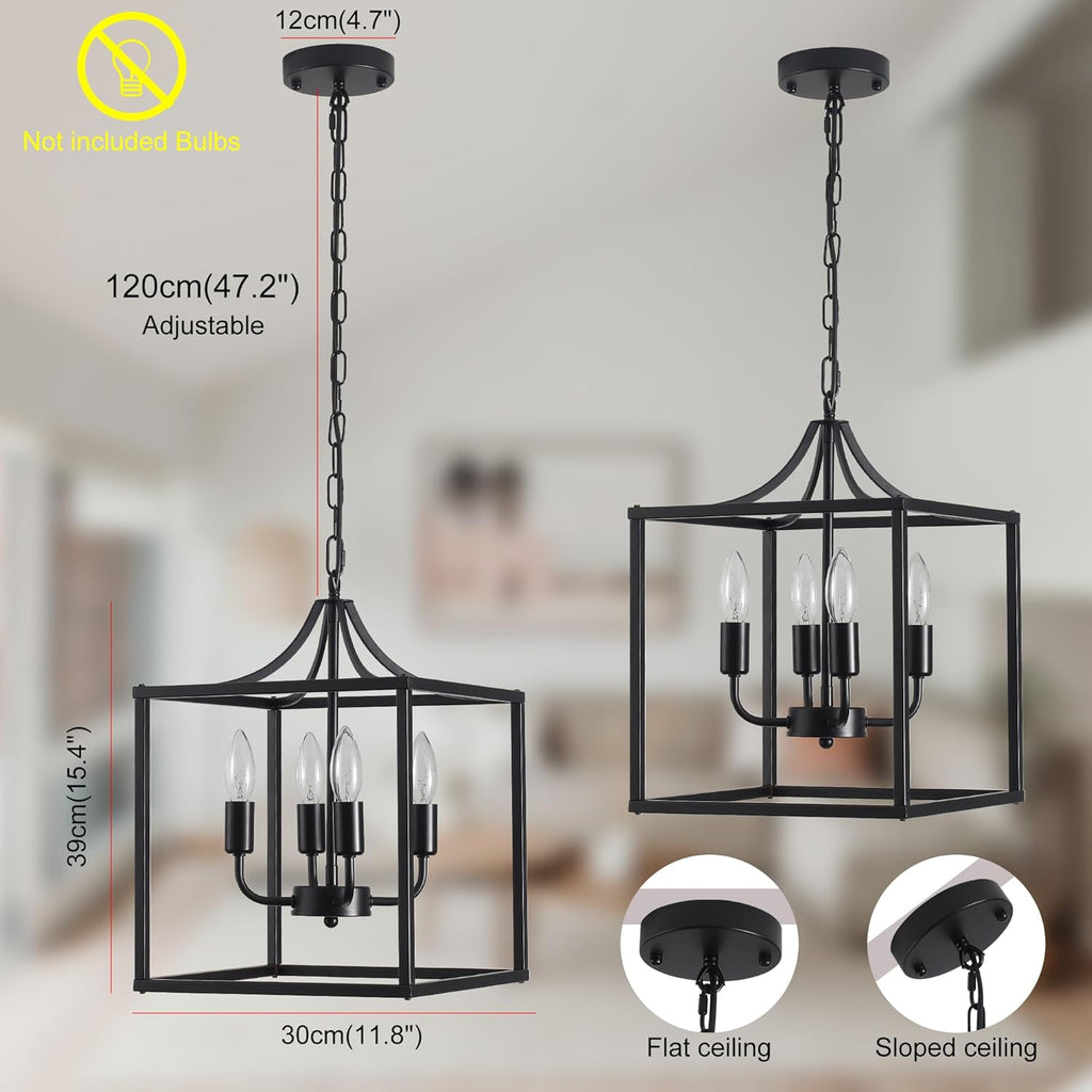 Candelabru Qcyuui model industrial 4 brate