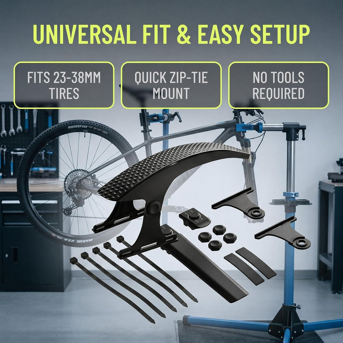Set aripi bicicleta, fata spate, pentru cauciuc 23-38cm