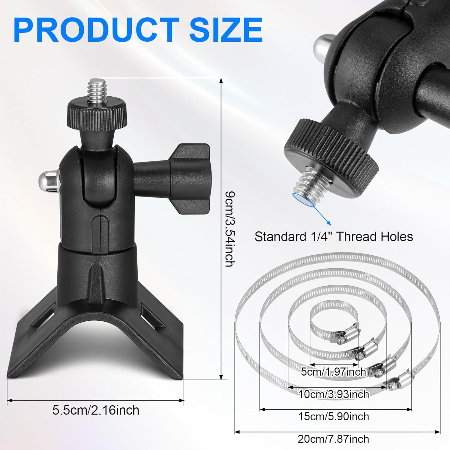 Suport fixare camera supraveghere, Zocipro, pe stalp