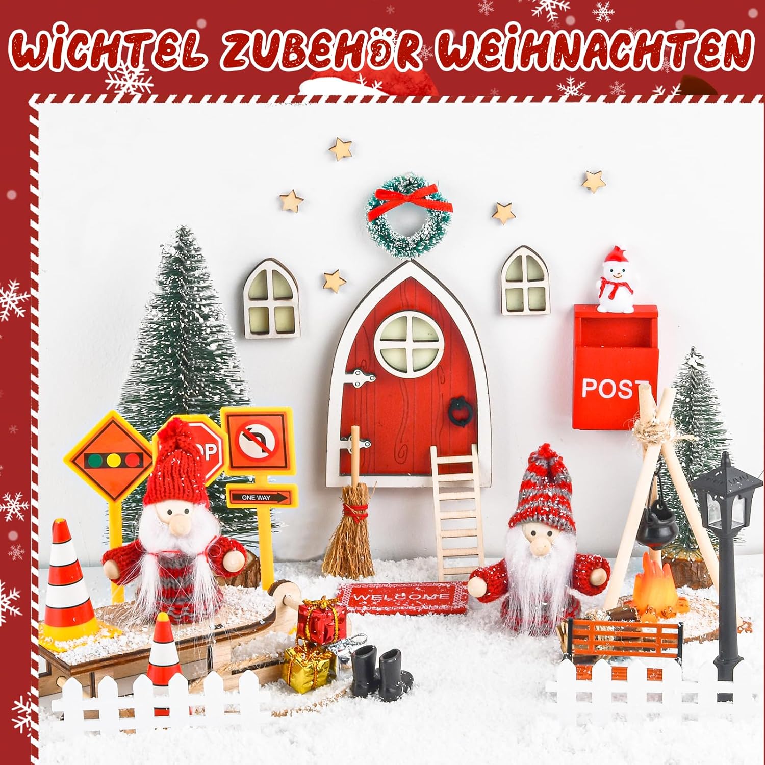 Deocatii, jucarie, Gnome, cadou set de 54buc, craciun