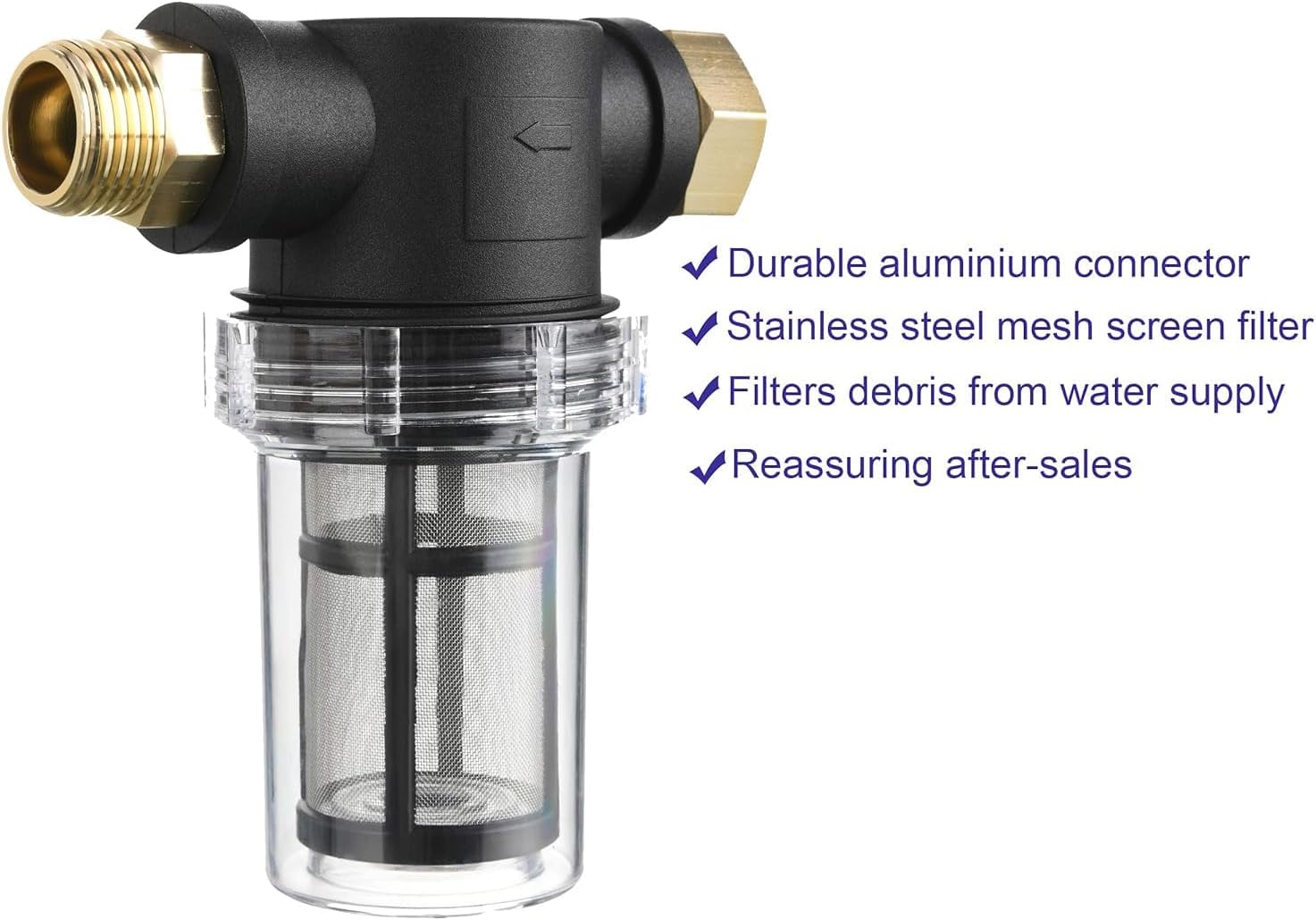 Filtru de apa, furtun gradina, 3/4, doua optiuni filtrare