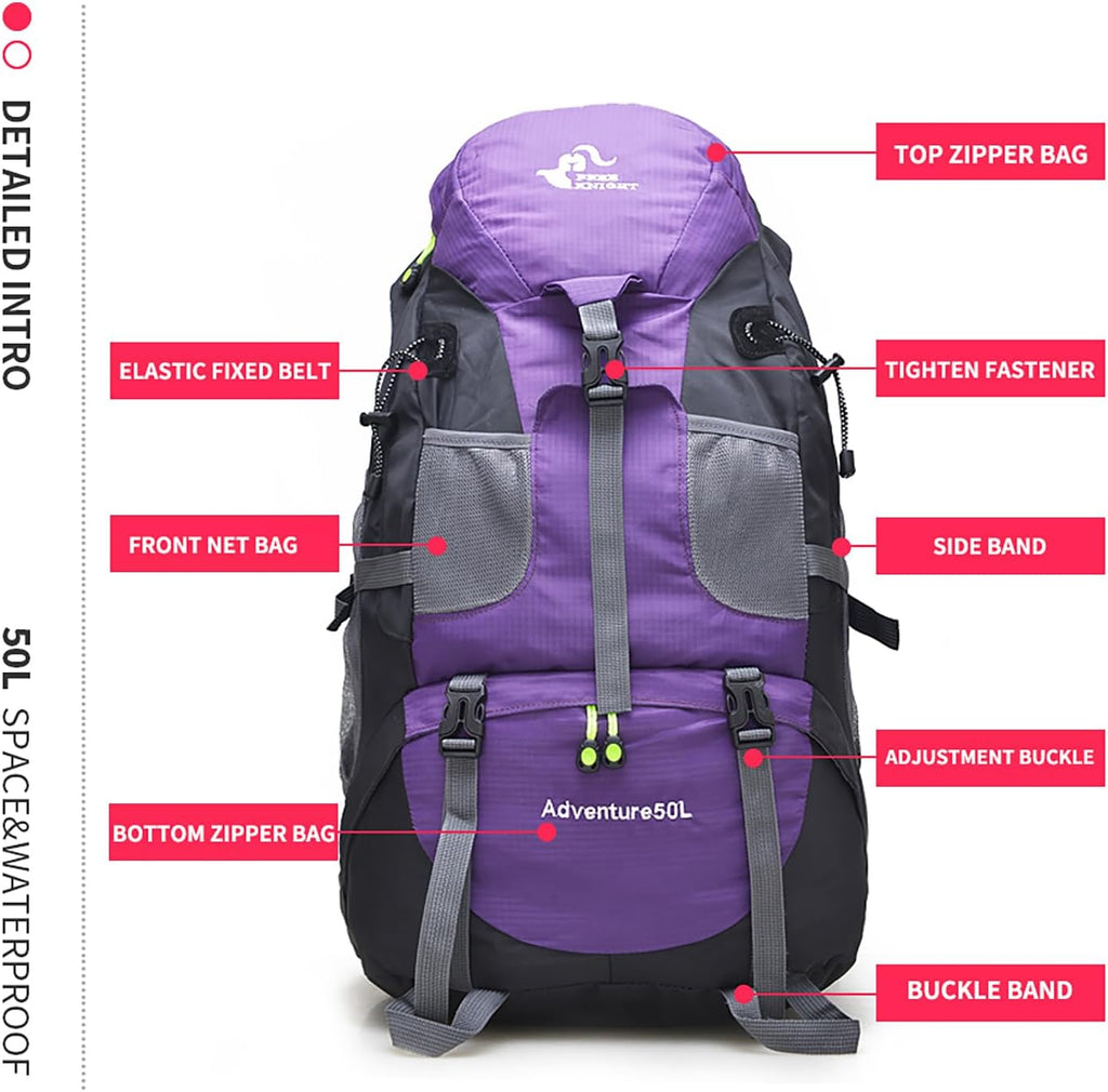 Rucsac Breash Adventure 50L, multifunctional, mov