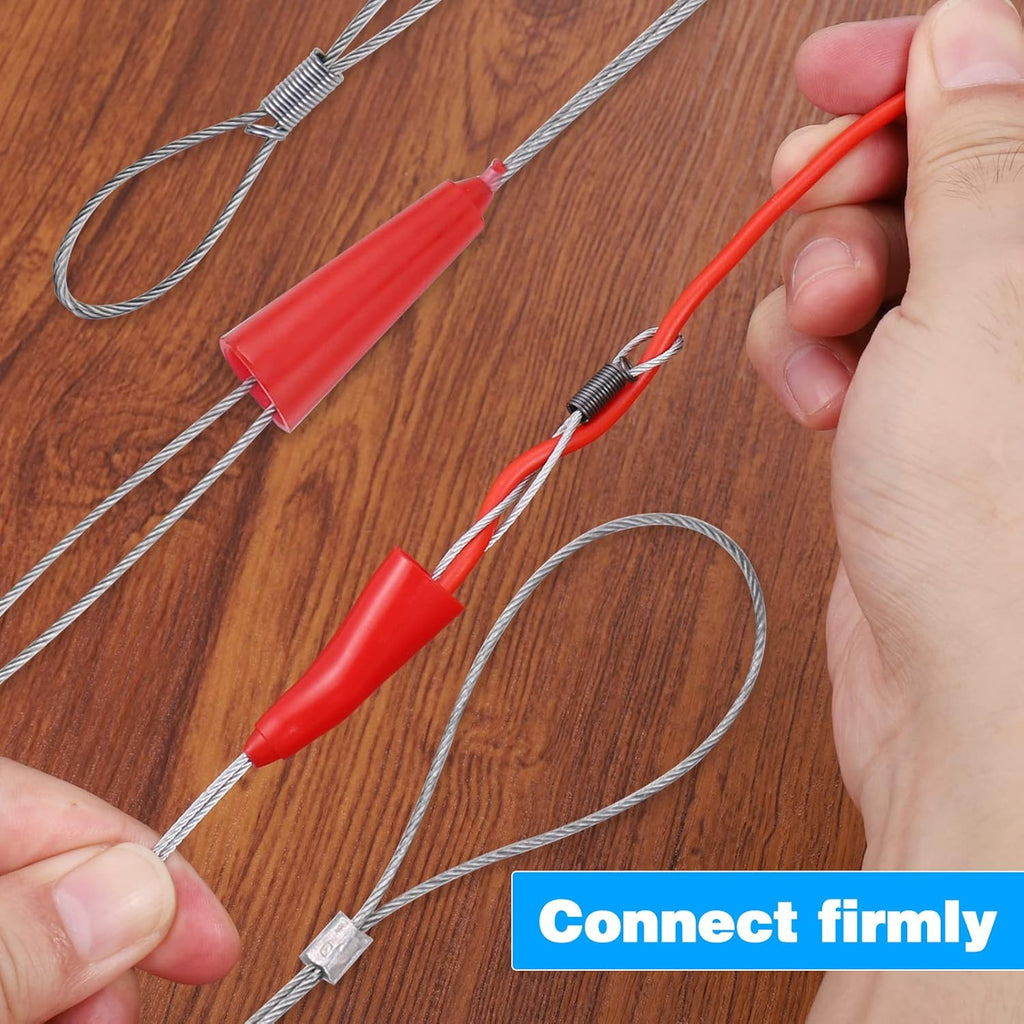 Fir pentru tragere cabluri electrice, 20m, fir spion, dispozitiv de tras cablu,
