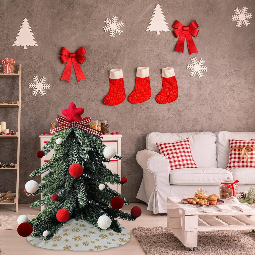 Brad Craciun artificial 40cm cu ornamente