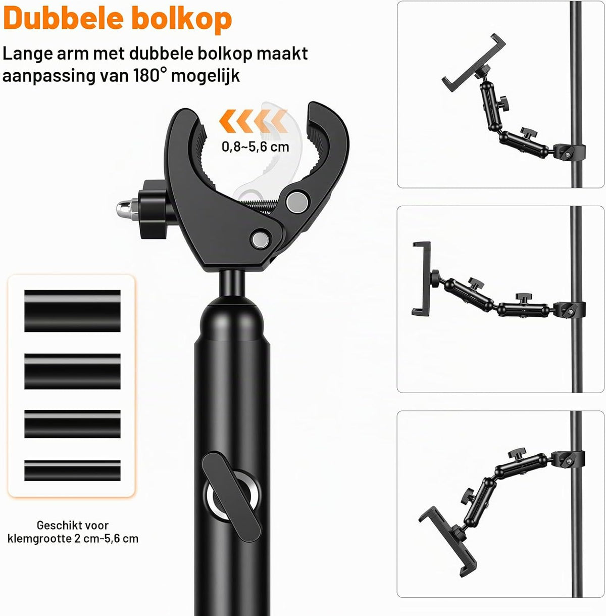 Suport telefon, tableta birou, bicicleta 4-13''