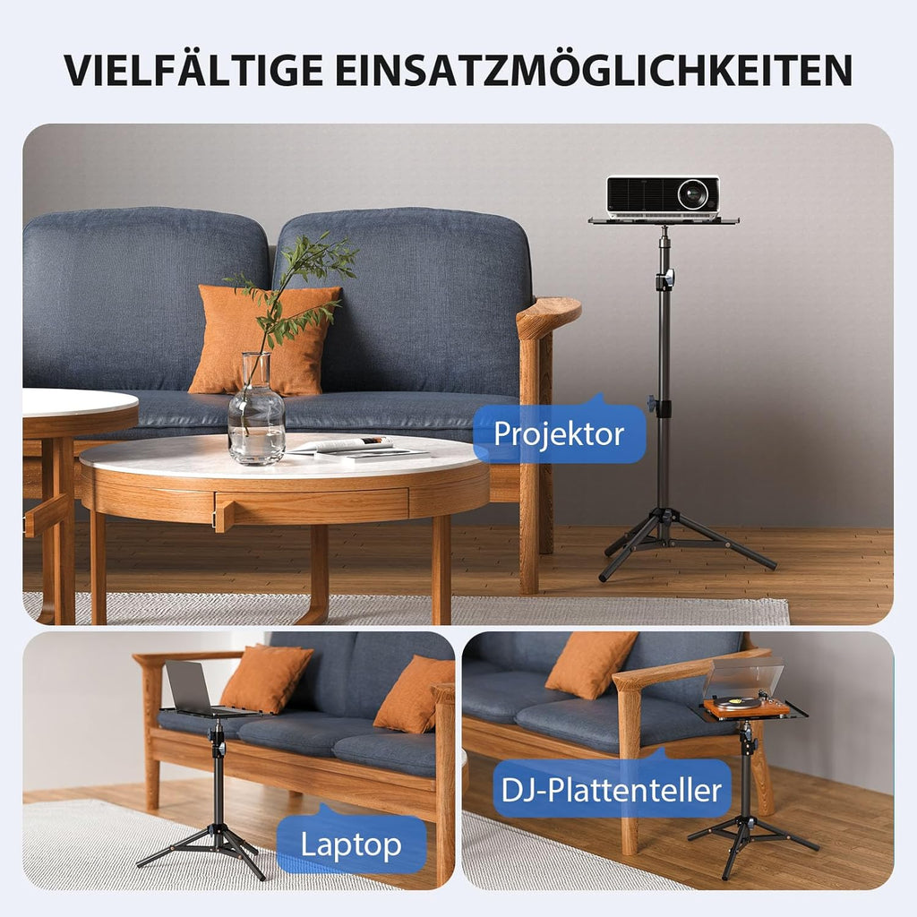 Stand laptop, proiector, tableta, dj, trepied multifunctional reglabil 45-115cm, max 10kg