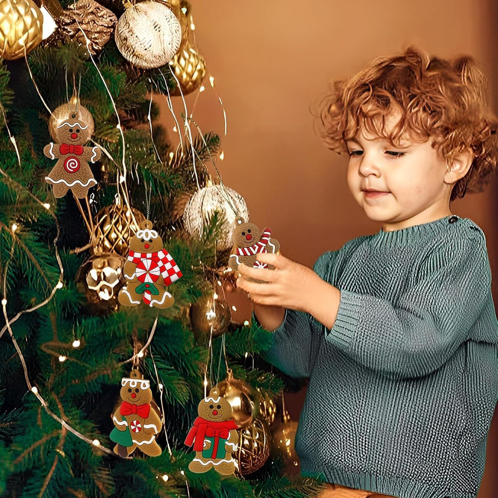 Decoratiuni brad, Ornamente Craciun, Gingerbread, Giusobg, set de 12