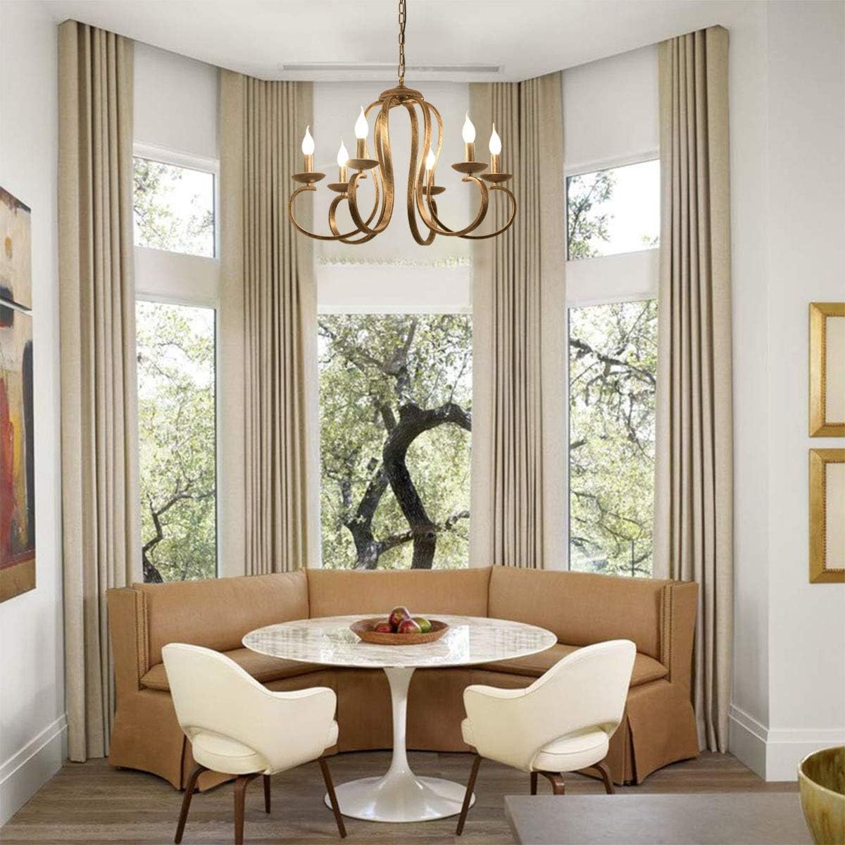 Candelabru, lustra rustica, Ganeed, retro, bronz periat