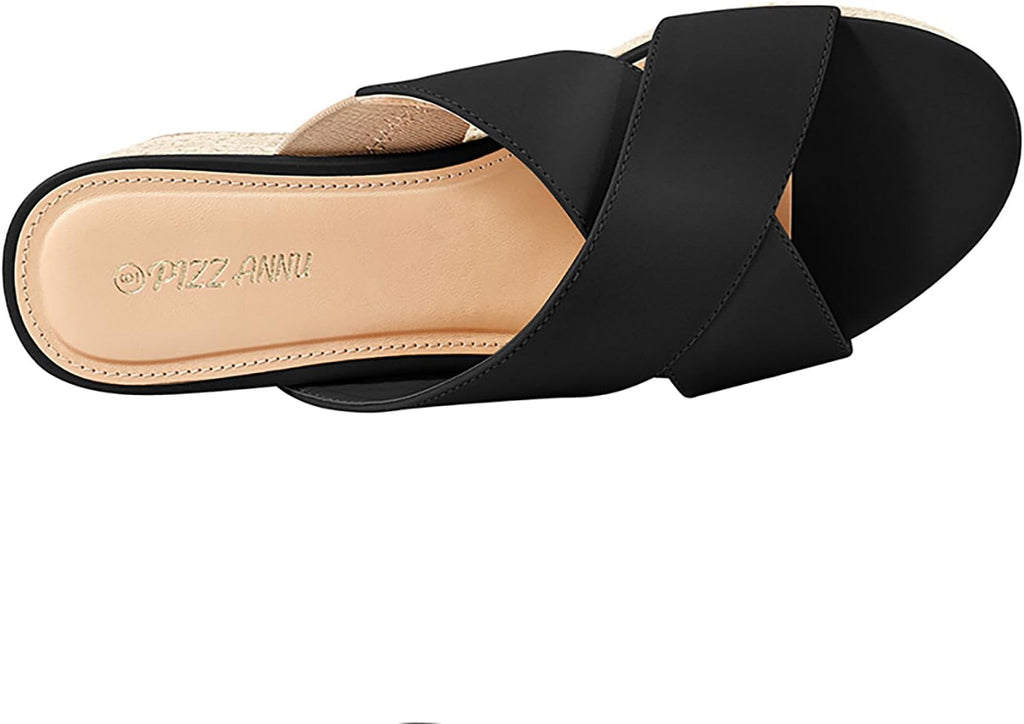 Sandale cu platforma si bretele, PIZZ ANNU, saboti eleganti, 42