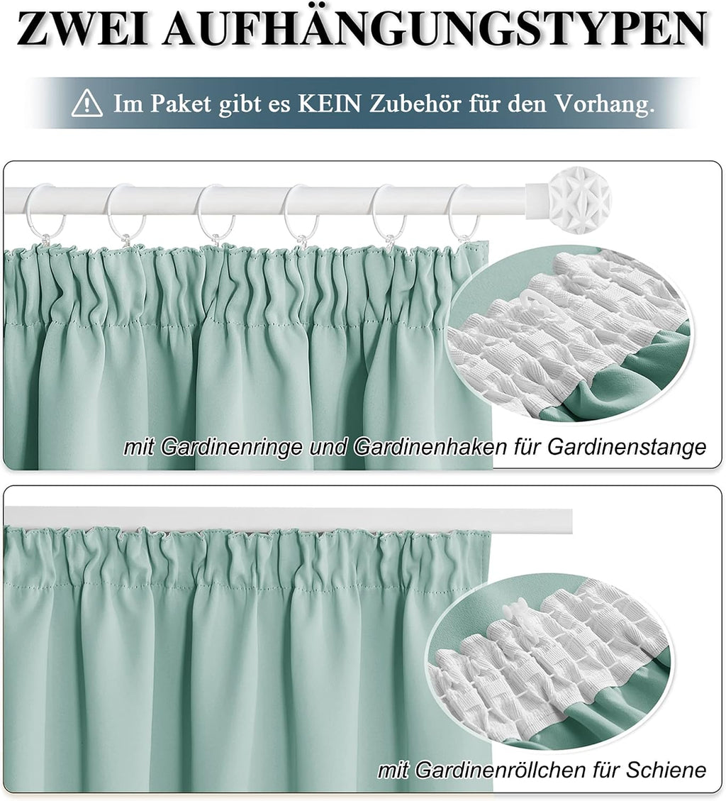 Draperie sau despartitor camera Pony Danc, 245 x 300cm, verde