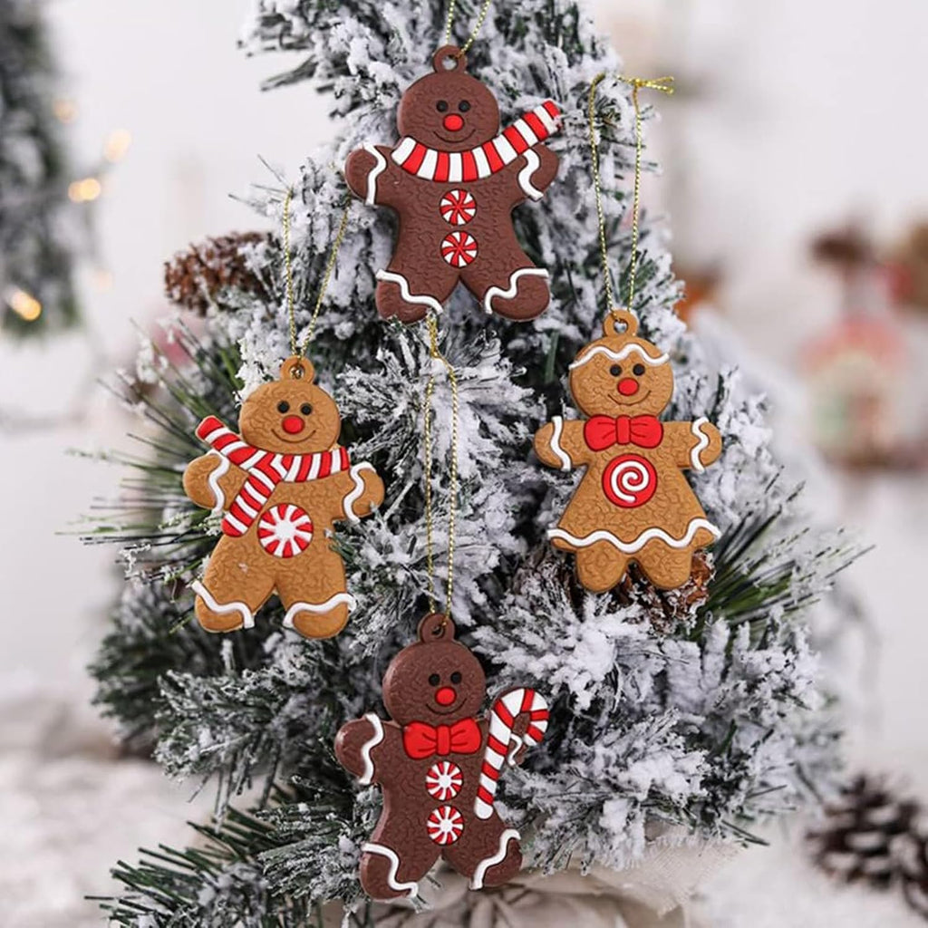 Decoratiuni brad, Ornamente Craciun, Gingerbread, Giusobg, set de 12