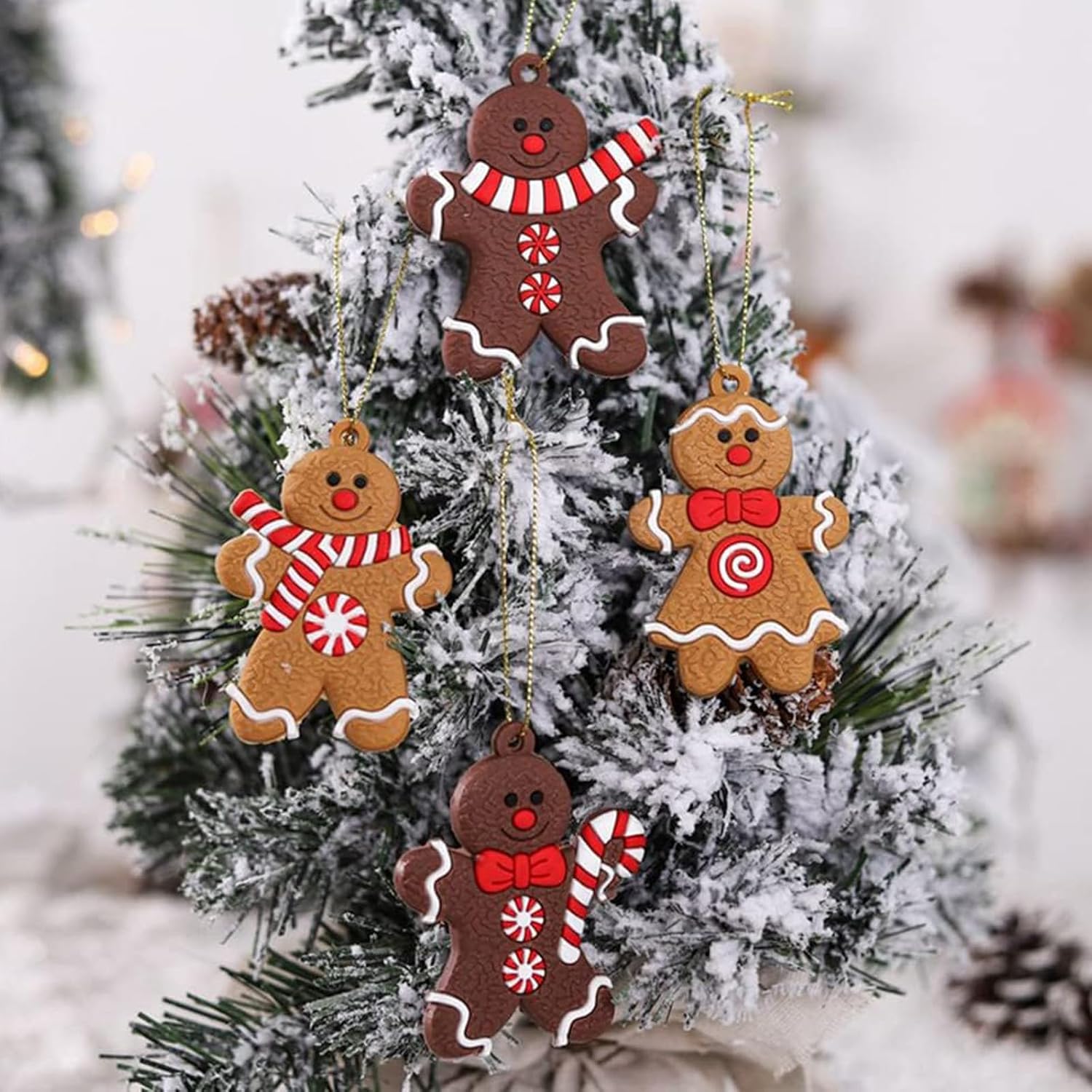 Decoratiuni brad, Ornamente Craciun, Gingerbread, Giusobg, set de 12