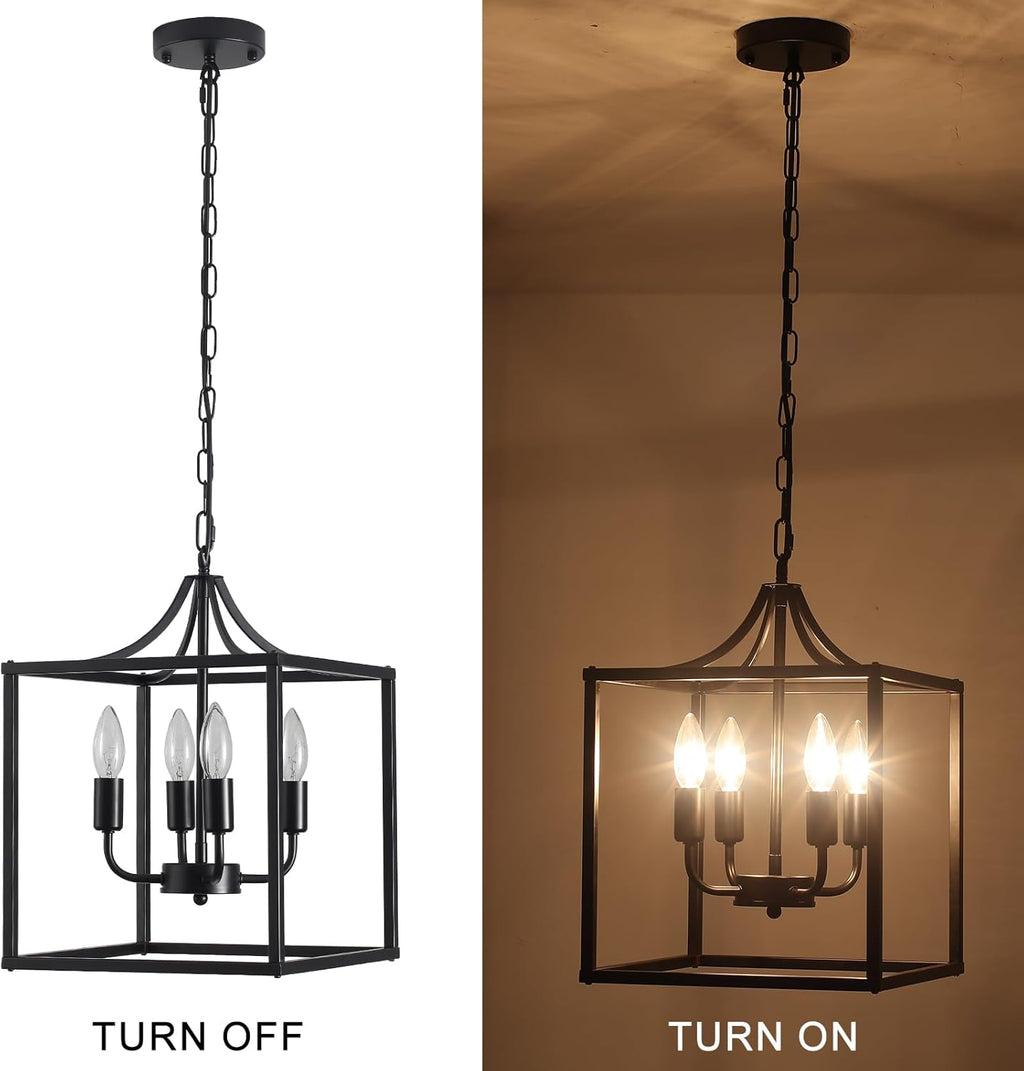 Candelabru Qcyuui model industrial 4 brate