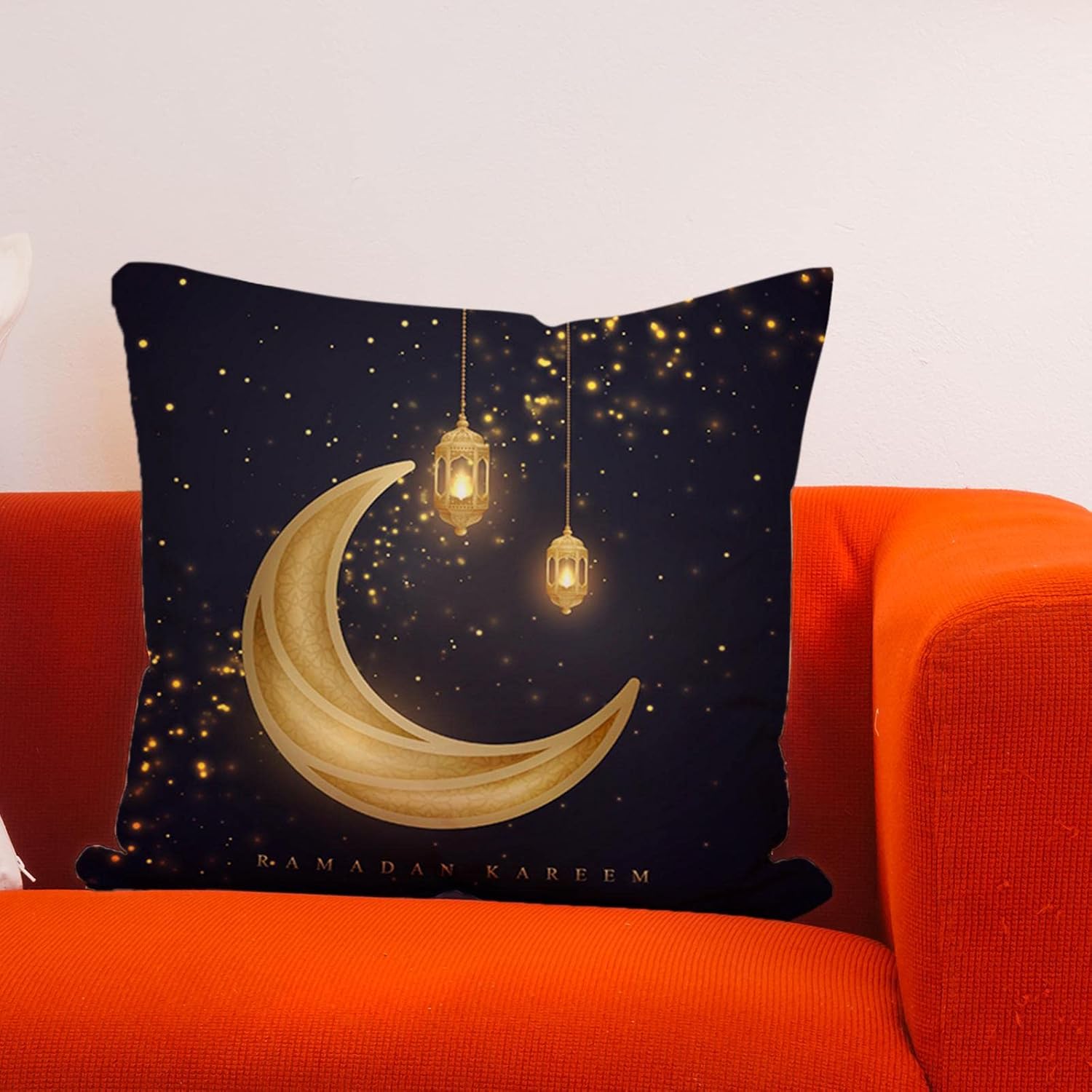 Set de 4, Huse decorative pentru perne Ramadan, fata perna, 45x45 cm