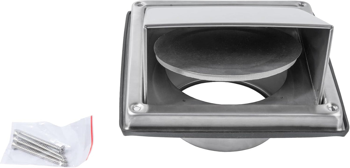 Protecție grilă ventilație WeCooper, INOX, etanș, 100 mm, împiedică pătrunderea dăunătorilor