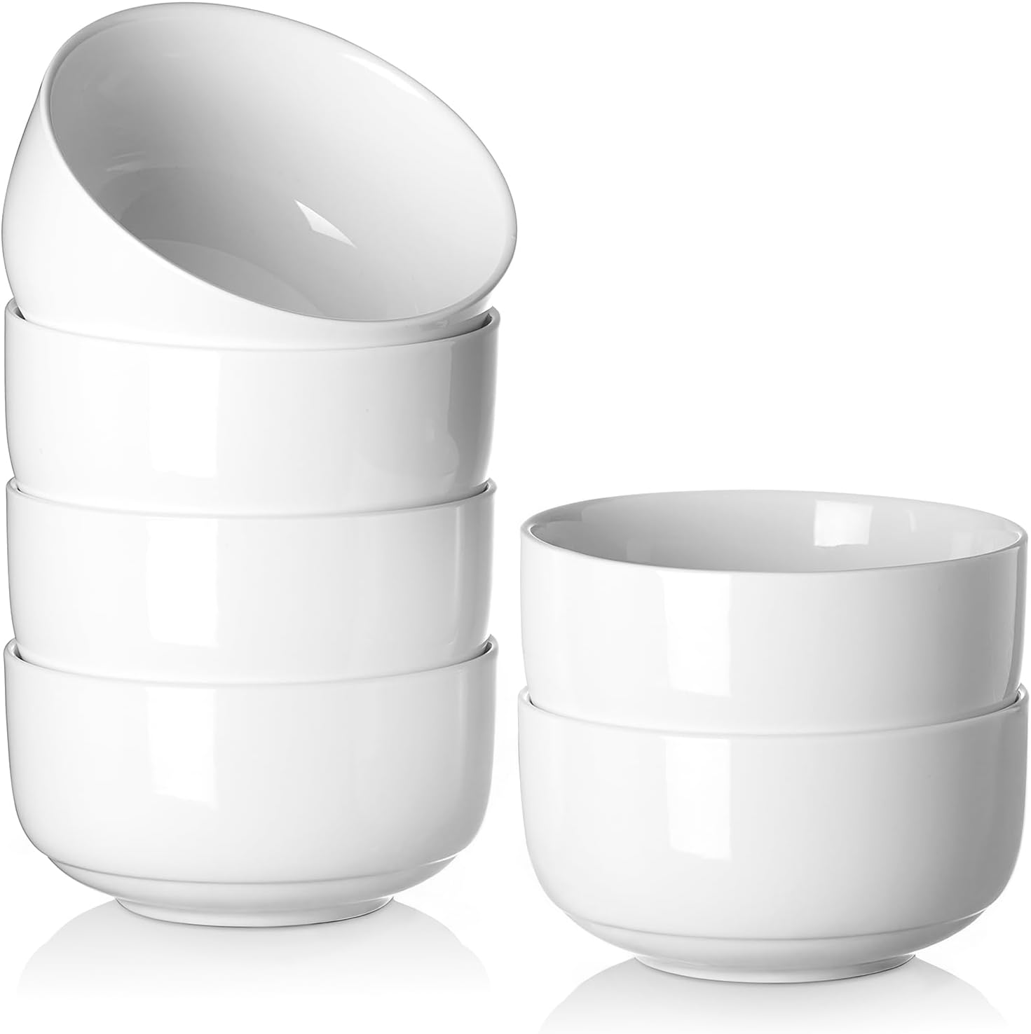 Set de 6 boluri ceramica pentru supa, cereale, orez, 13.3cm