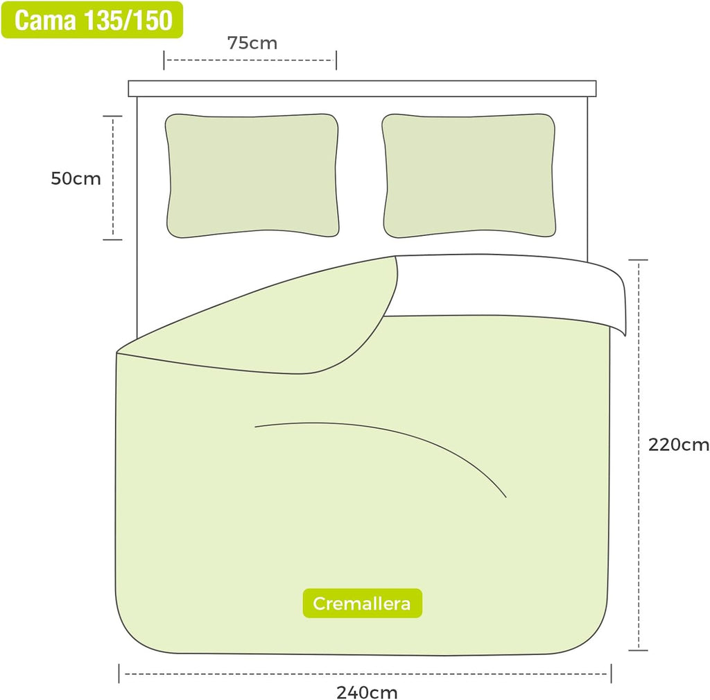 Lenjerie pat 3 piese, husa pilota 200x240cm 2xhusa perna 50x75cm